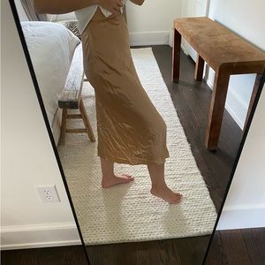 silk slip skirt